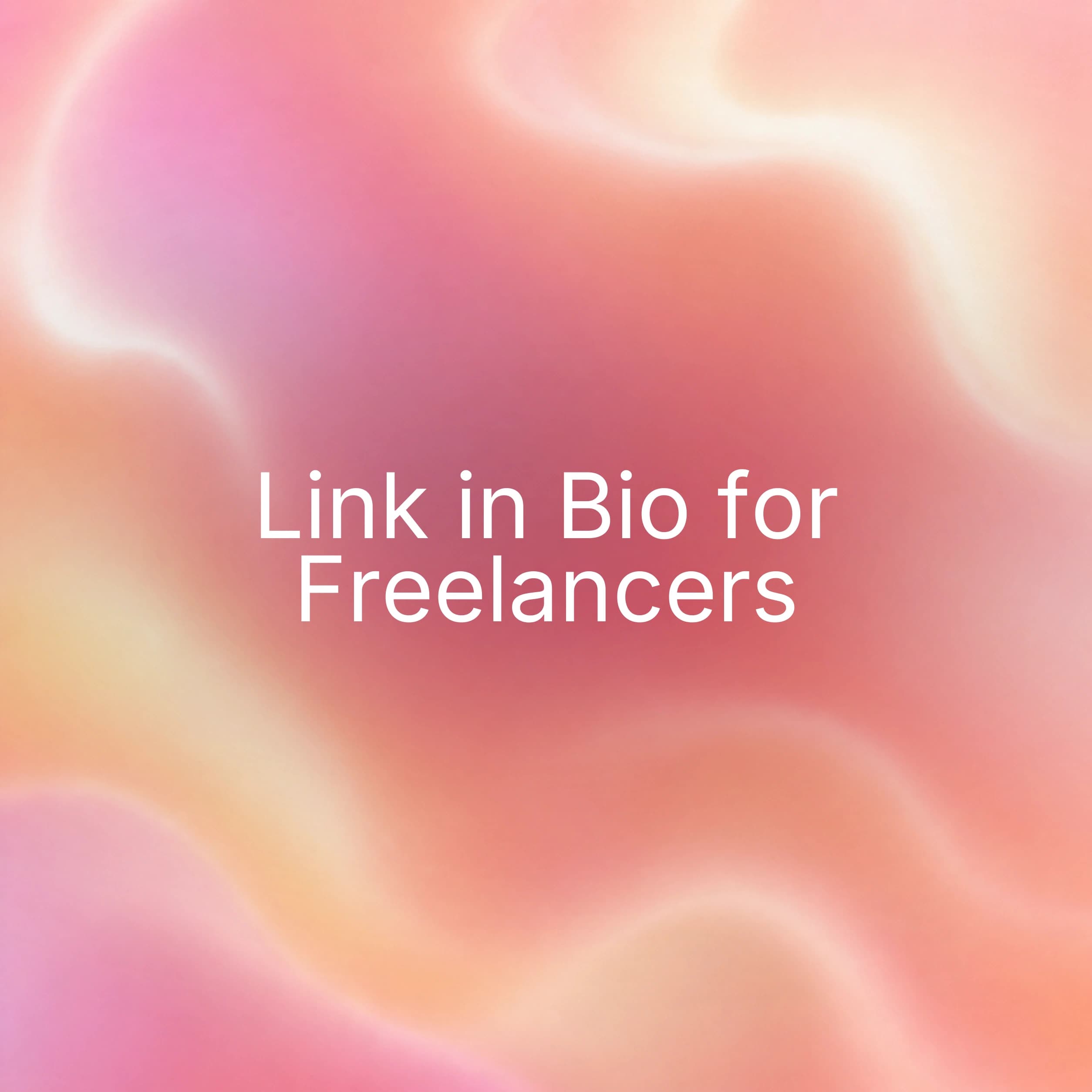 Red abstract cover for link in bio pages for freelancers