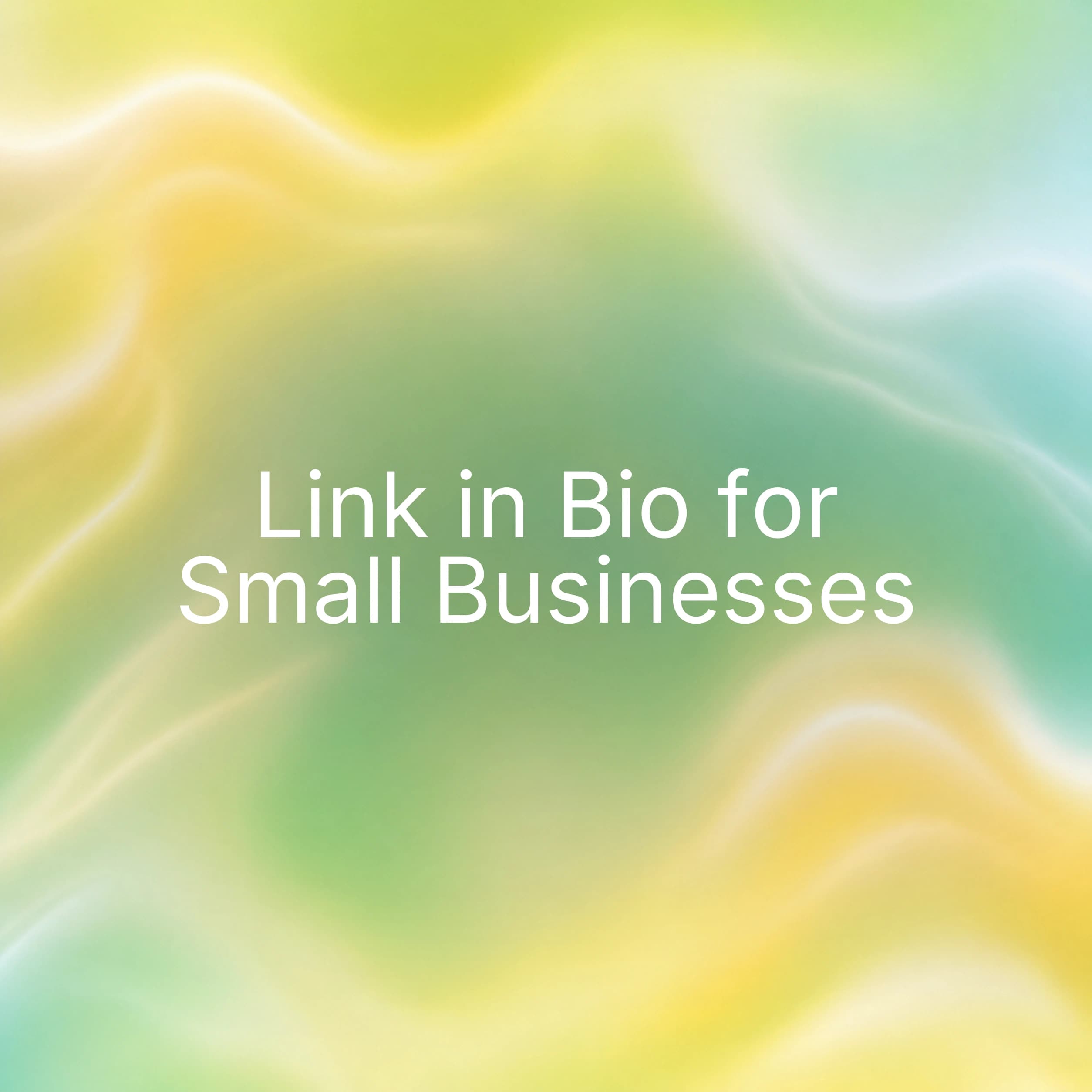 Lime abstract cover for link in bio pages for small businesses